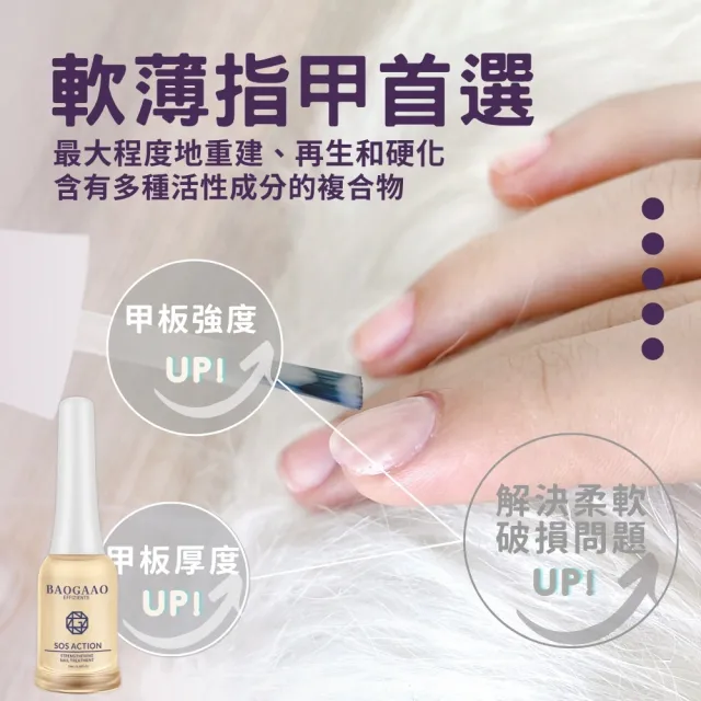 【BAOGAAO】德國原裝 SOS急效鑽石級硬甲油10ml(硬甲/強化/加硬/含金剛鑽配方)