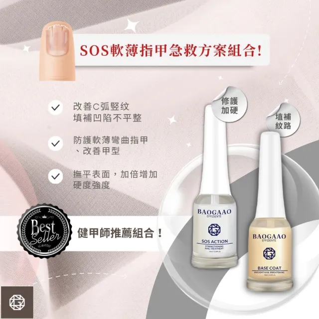 【BAOGAAO】德國原裝防禦加硬填紋護甲液10ml(改善不平甲面/填脊線/加硬/保護)