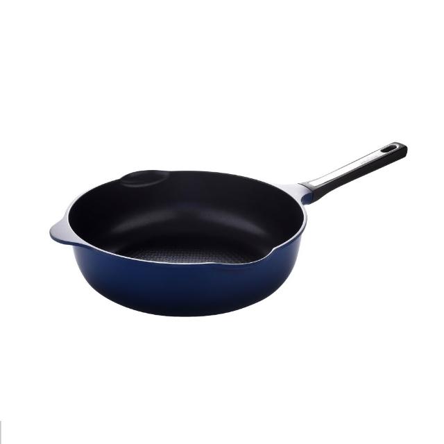 【Arnest】日本Arnest Bellfina鑽石超輕量雙口深型不沾炒鍋-30cm(兩色兩款任選/韓製鍋/ 瓦斯爐和IH款任選)