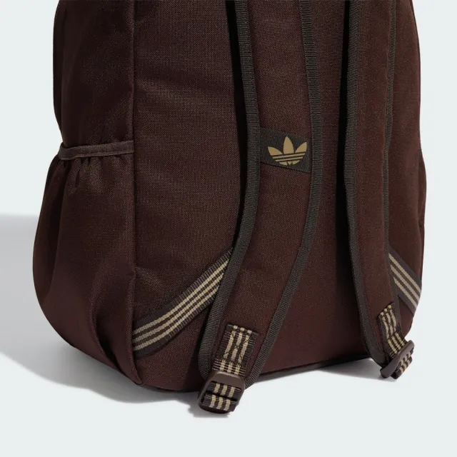 【adidas 愛迪達】後背包 運動包 書包 旅行包 大容量 三葉草 CL BACKPACK 咖啡 KQ6388(2907)