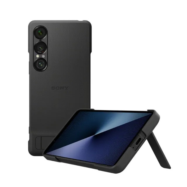 【SONY 索尼】原廠 Xperia 1 VII 時尚保護殼 -附支架&環形腕帶 (XQZ-CBFS)