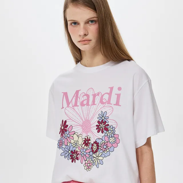 【MARDI MERCREDI】印花短TEE 經典小雛菊 繽紛花園 TSHIRT FLOWERMARDI JARDIN VVD
