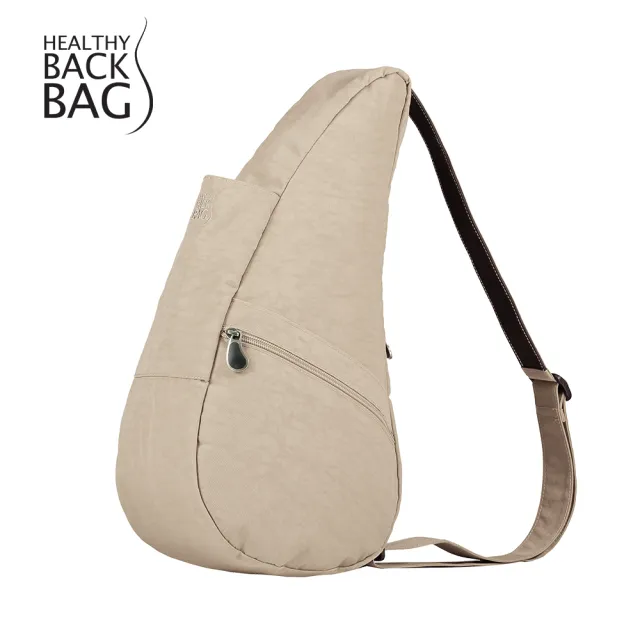 【HEALTHY BACK BAG】官方直營-基本款 TEXTURED NYLON SMALL 斜背包-暖岩砂 男包 女包 側背包 大容量包