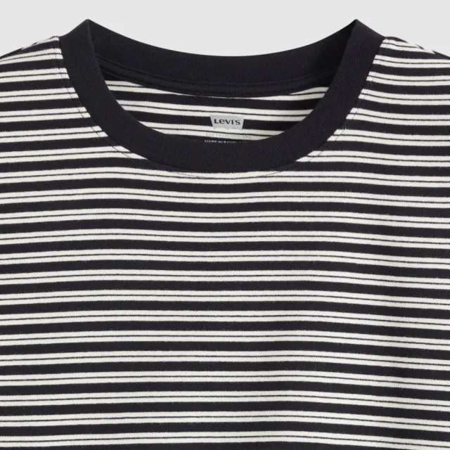 【LEVIS】ROSE 朴彩英同款 條紋短袖T恤 / 微彈性 女生上衣 人氣新品 0085R-0020