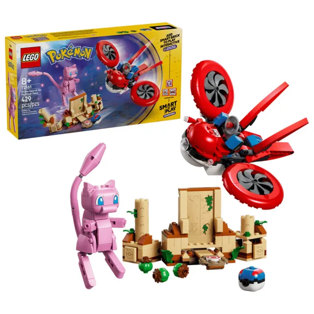 【LEGO 樂高】寶可夢 Smart play 智能磚塊系列 夢幻與無人機 伊布與乘龍 #72162#72161
