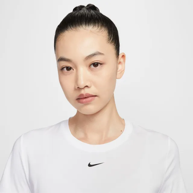 【NIKE 耐吉】短袖上衣 女 T恤 運動 訓練 速乾 短版 AS W NK ONE CLASSIC DF SS TOP 白 FN2799-101(2S4964)