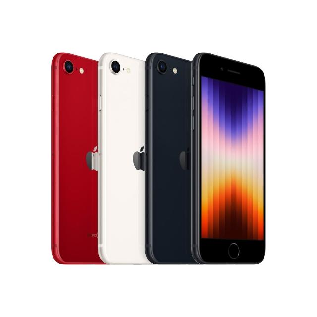 【Apple】B+級福利品 iPhone SE3 128G 4.7吋(使用全新BSMI認證電池+贈保護套+保護貼+充電器)