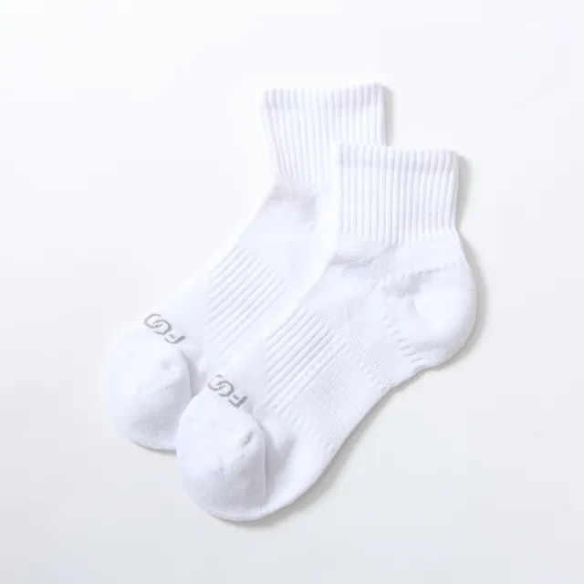 【FOOTER】輕壓力單色足弓襪-局部厚(T97M-白)