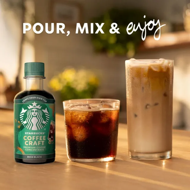 【STARBUCKS 星巴克】--VIP限定--COFFEE CRAFT咖啡濃縮液260ML4瓶 (無糖/經典焦糖)