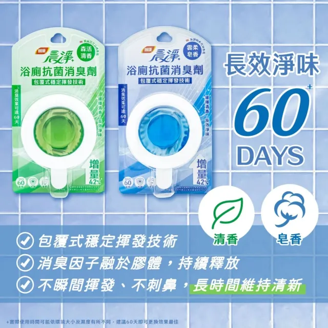 【晨淨】浴廁抗菌消臭劑 10mlx1入(雲柔皂香/森活清香 任選)