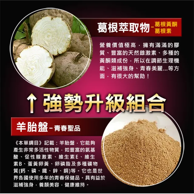【草本之家】豐之寶加強版膠囊6入組120粒/入(羊胎盤.蜂王乳.白高顆.山藥.青木瓜.葛根)