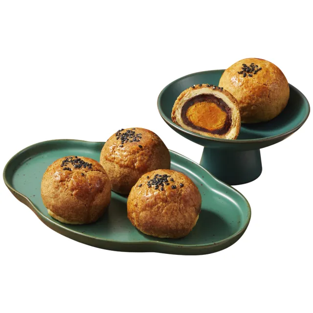 【喜來登】桃喜黃金菠蘿蛋黃酥禮盒(中秋月餅/蛋奶素/禮盒．賞星鮮嚴選)