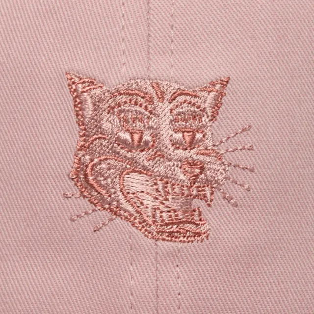 【Onitsuka Tiger】鬼塚虎-淺粉色虎頭刺繡棒球帽(3183B261-700)