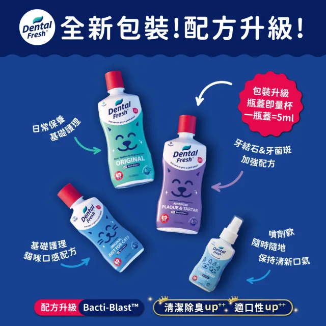 【潔牙白】DENTAL FRESH 快速潔牙除臭 口腔護理噴劑-89mlx2入(犬貓通用/快速降低口臭/維護牙齦健康)