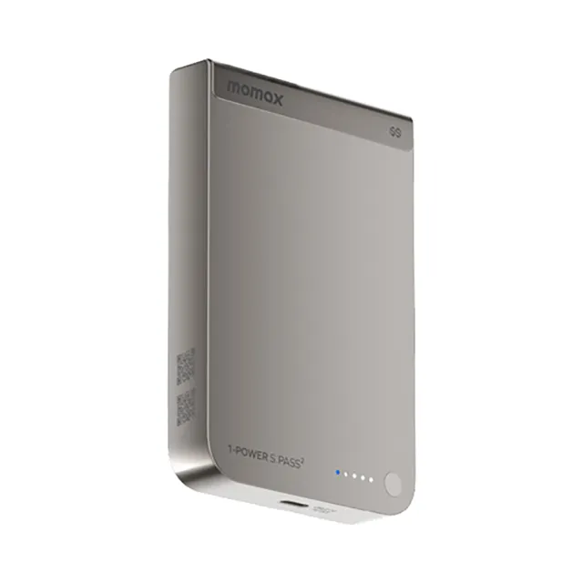 【Momax】半固態10000mAh磁吸行動電源 Qi2.2 25W (型號1-Power S.Pass☆)