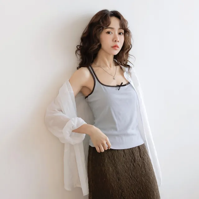 【OB 嚴選】神超值方領撞色滾邊美背針織背心 《GA572》 適 2L~7L