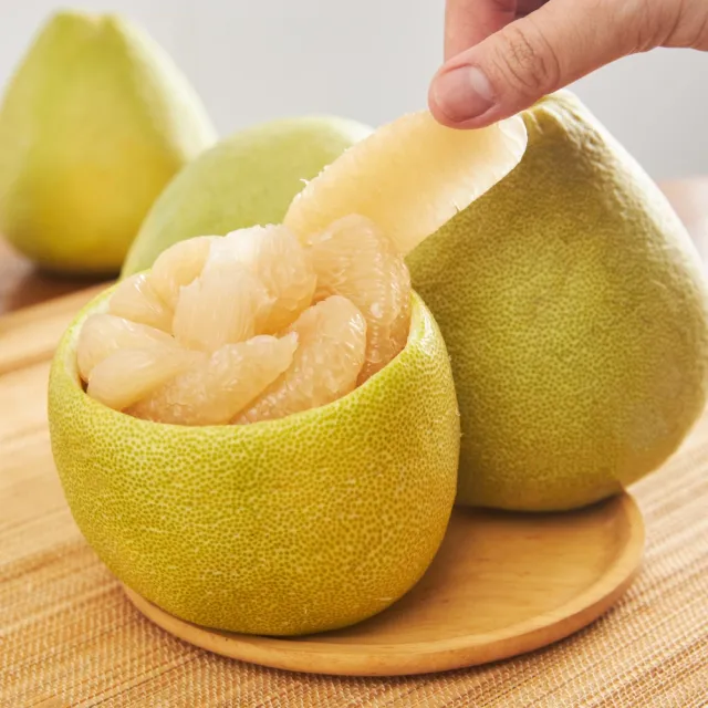 【黑貓嚴選】《李文粒果園》麻豆文旦3kg(7-9入/箱 60年老欉 產地直送 中秋 柚子 禮盒)
