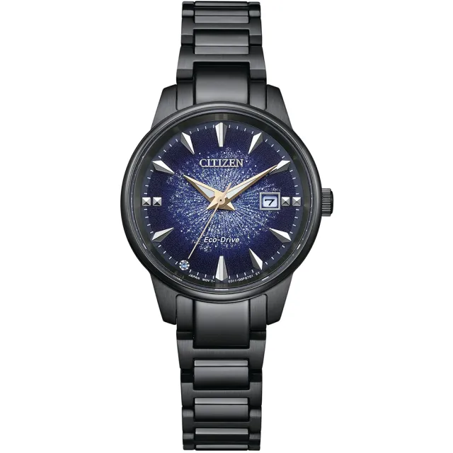 【CITIZEN 星辰】代言人廣告款 光動能銀河宙光限定款對錶-39.2+29.2mm 情人節 送禮(BM7595-89M/EW2595-81M)