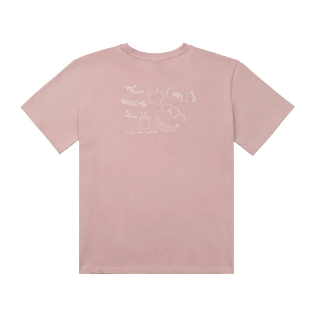 【The North Face】北臉 短袖上衣 女 純棉 W HIKE RLX SS TEE GRAPHIC 粉 NF0A8JKZ0SO