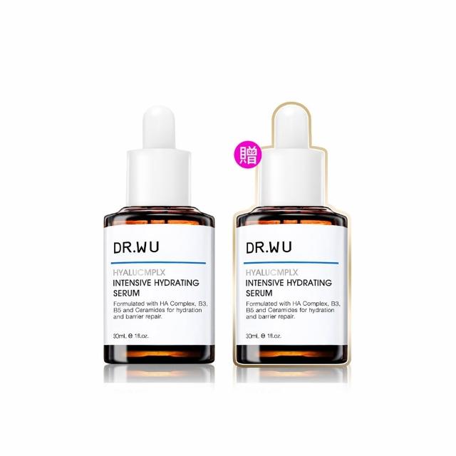 【DR.WU 達爾膚】玻尿酸保濕精華液30ML(2入組)