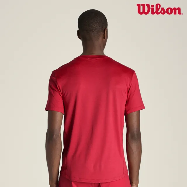 【WILSON】Everyday Performance Tee Varsity Red 男款 服飾 短袖T恤 紅色 WM00011R044001