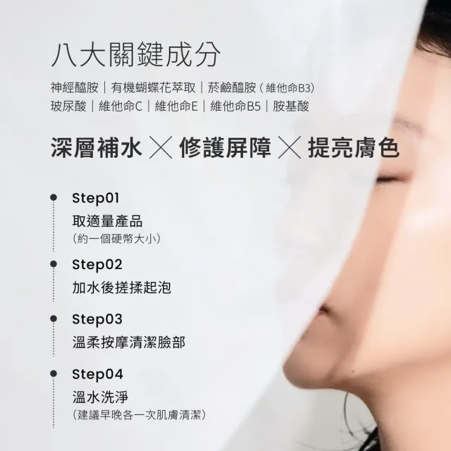 【CEmax】買2送1★玻尿酸保濕修護潔顏凝露3入囤貨組(玻尿酸/14＋種天然胺基酸/洗面乳)洗完清爽不緊蹦