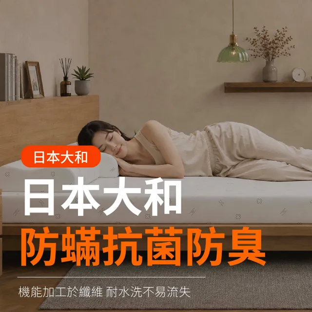 【森好眠】單人5cm大和抗菌乳膠床墊3x6.2尺經典款(薄床墊學生宿舍可摺疊折疊Sonmil森好眠)