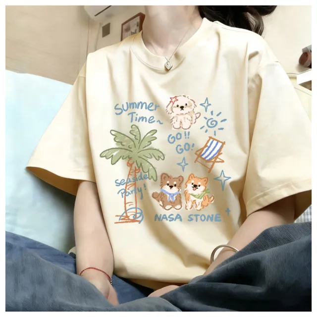 【ASister 小姊姊】現貨在庫★女裝｜純棉上衣☆中大尺碼*動物特輯*落肩款T恤(2款 S-3XL)#AS2573
