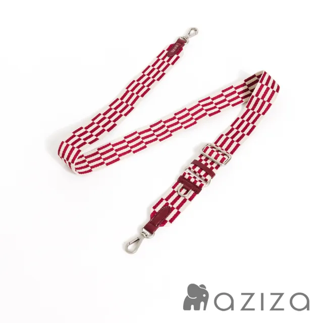 【aziza】雙色花磚可調式背帶-多色