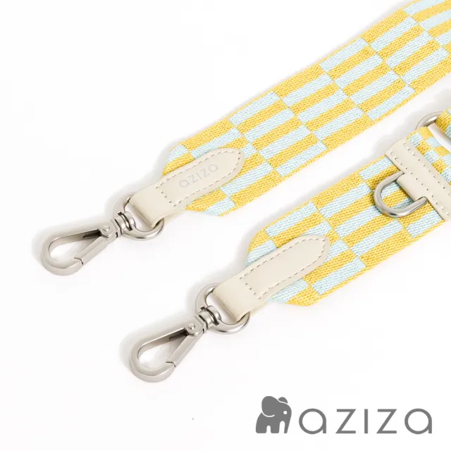 【aziza】雙色花磚可調式背帶-多色
