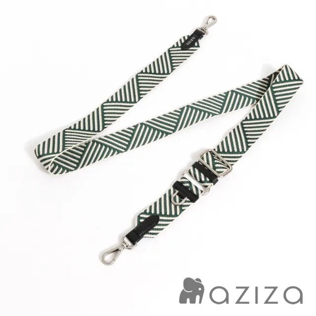 【aziza】無限交錯可調式背帶-綠