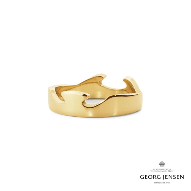 【Georg Jensen 喬治傑生】FUSION 外圈戒指(18K黃金)