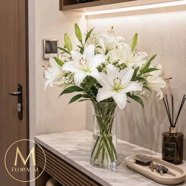 【Floral M】法式克莉絲丁水晶玻璃花瓶(花瓶/插花/玻璃瓶/花器/花盆/陶瓷花瓶/桌面擺飾/居家裝飾)
