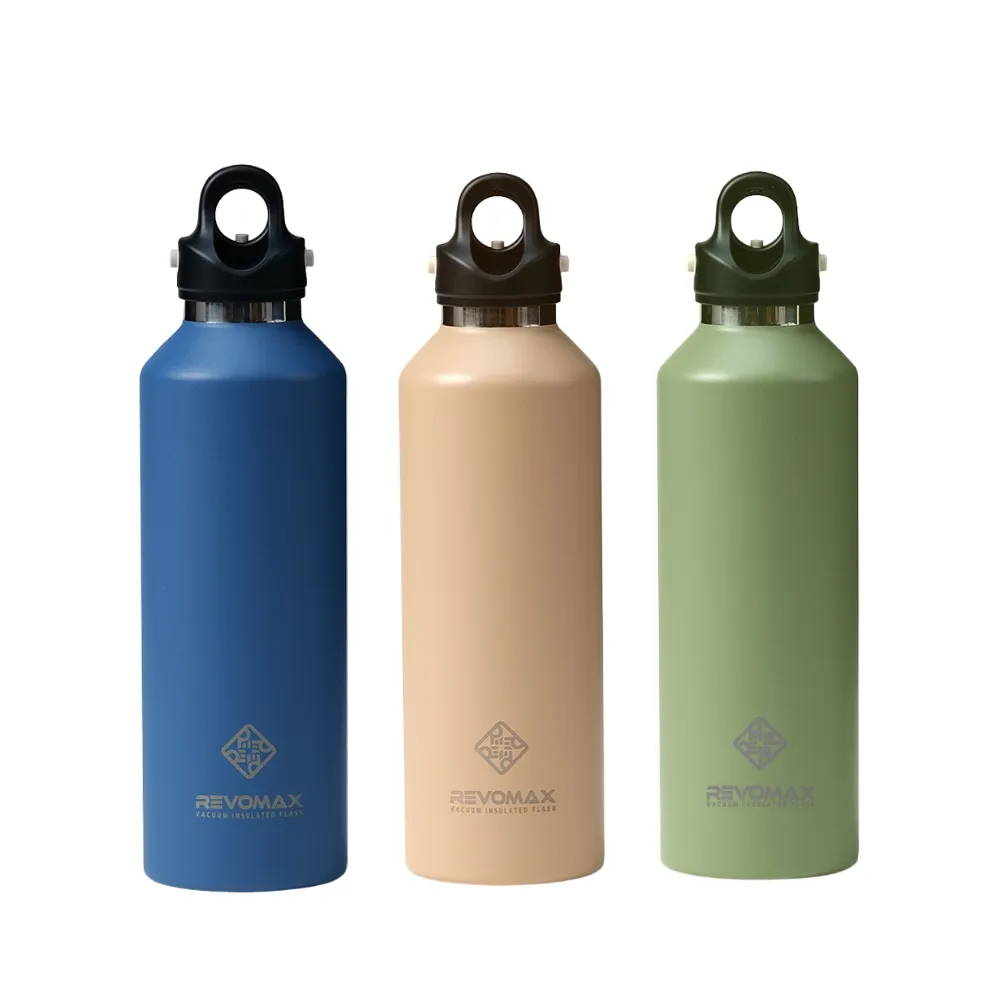 【REVOMAX 銳弗】不鏽鋼秒開保溫瓶950ml 官方直營(保溫保冰 304不鏽鋼 可裝氣泡飲)