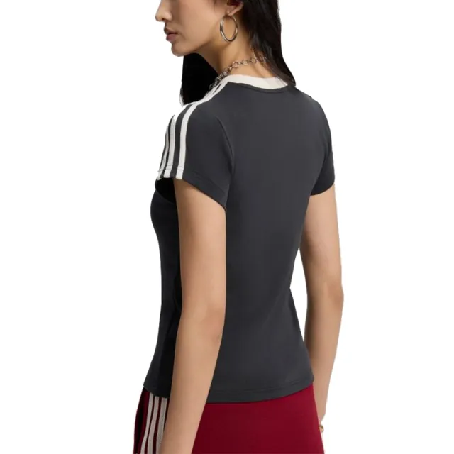 【adidas 愛迪達】圓領短袖T恤  TALIORED TEE W 女 - KT7789