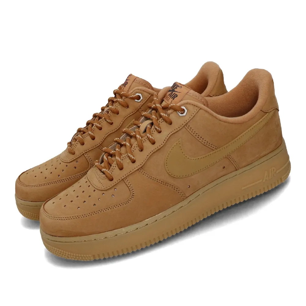 【NIKE 耐吉】休閒鞋 Air Force 1 07 運動 男鞋 女鞋 經典款 AF1 小麥色 膠底 質感 穿搭 棕(CJ9179-200)