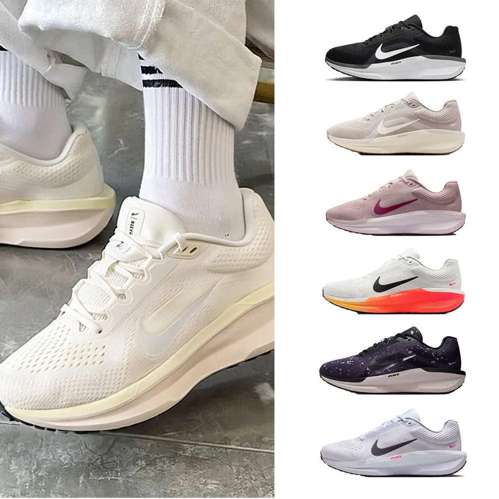 【NIKE 耐吉】運動鞋 慢跑鞋 MNS NIKE AIR WINFLO 11 WIDE 男鞋 女鞋 黑白紫黃 多款(FJ9509-001&)