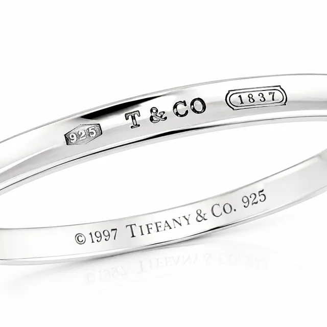 【Tiffany&Co. 蒂芙尼】台灣現貨-1837系列-925純銀女用手環手鐲(展示品)