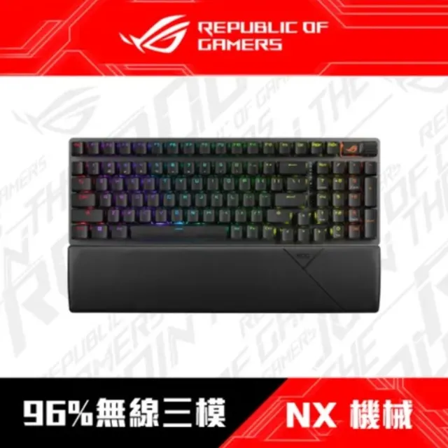 鍵鼠組★【ASUS 華碩】Strix Scope II 96 Wireless 無線機械電競鍵盤+無線滑鼠