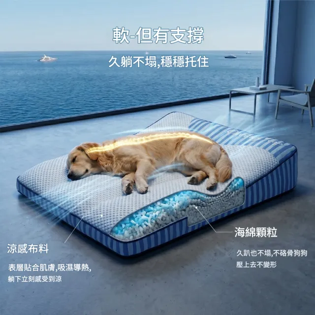 【IPSKY】寵物涼感睡墊 寵物冰墊 狗狗降溫睡墊 可拆洗狗狗墊 寵物床墊 貓咪睡墊 35KG適用