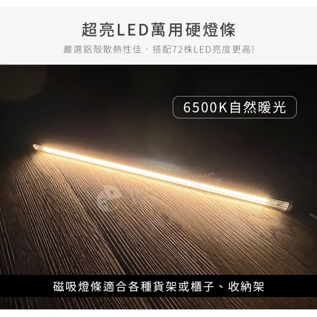 【Akira】MIT低甲醛加高型120x60附LED燈四層收納展示櫃(模型櫃 公仔櫃 書櫃 玻璃櫃 收納櫃 置物櫃 櫃子)