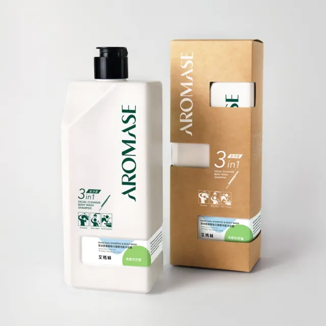 【Aromase 艾瑪絲】草本胺基酸每日健康洗髮沐浴露520ml(多款任選/一瓶潔淨全身/媽媽小孩都適用)