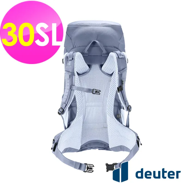 【deuter】FUTURA透氣網架背包30SL(3400726水藍/戶外旅遊/日常休閒/旅行/登山健行)