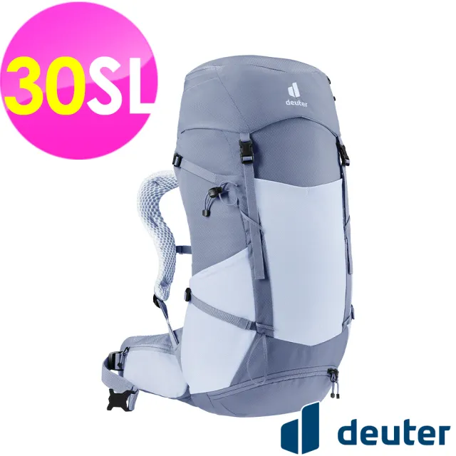【deuter】FUTURA透氣網架背包30SL(3400726水藍/戶外旅遊/日常休閒/旅行/登山健行)
