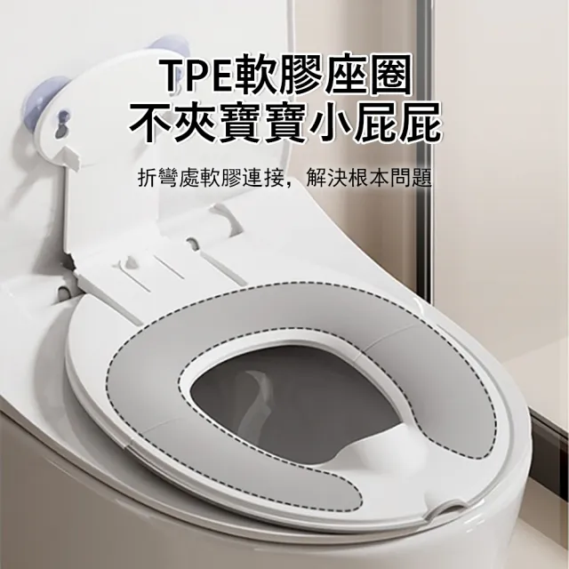 【Jonyer】吸盤折疊兒童馬桶座墊 攜帶型寶寶便座 外出馬桶圈 防滑兒童馬桶蓋 幼兒學習便坐 防滑防尿濺