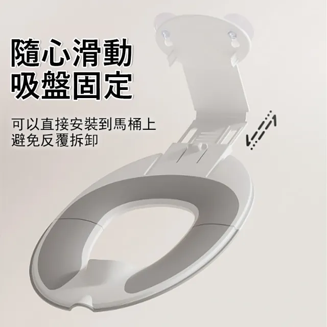 【Jonyer】吸盤折疊兒童馬桶座墊 攜帶型寶寶便座 外出馬桶圈 防滑兒童馬桶蓋 幼兒學習便坐 防滑防尿濺