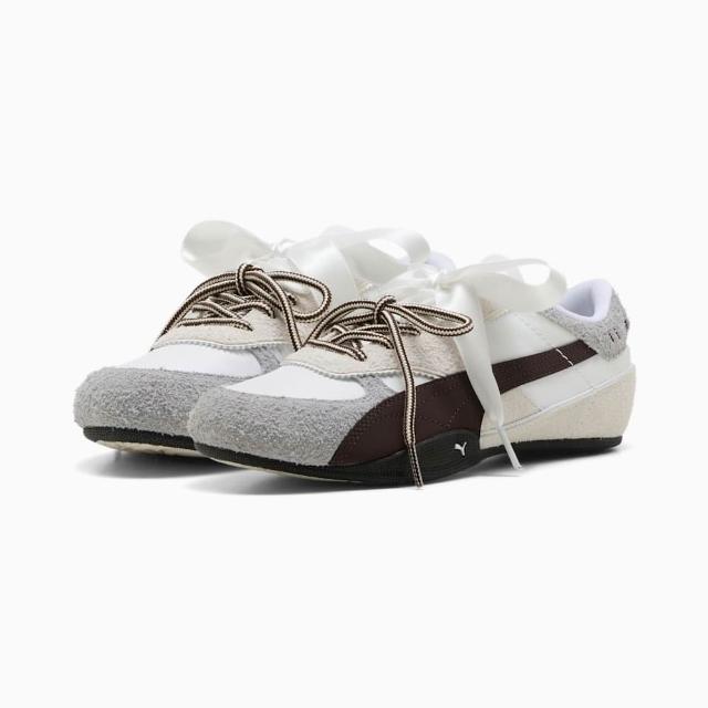 【PUMA】休閒鞋 運動鞋 時尚 女 Bella Mina Wns 米白黑 (40766702)