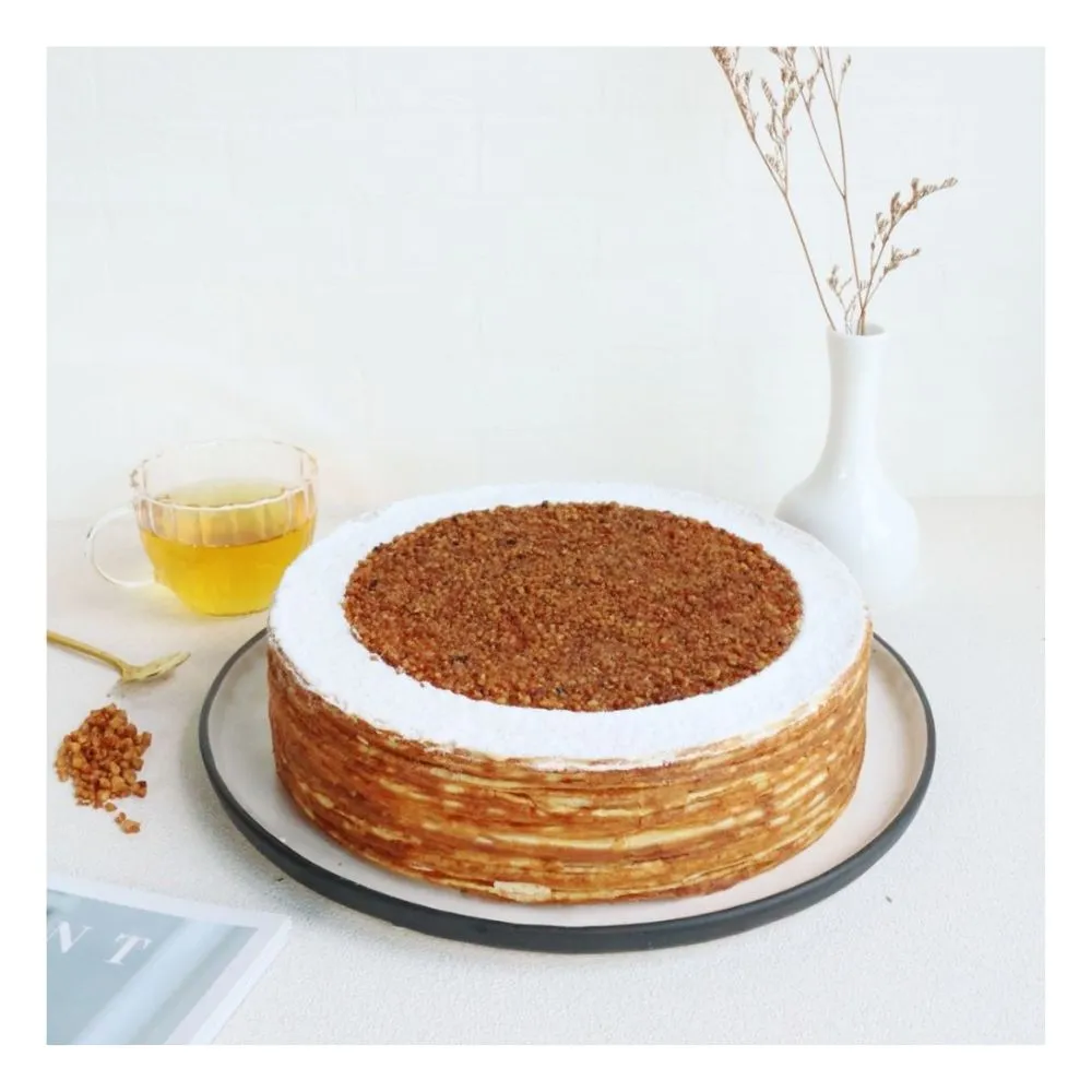 【狸小路手作烘焙】太妃焦糖千層1入(生日蛋糕；母親節；父親節；慶生；下午茶；點心；甜點)