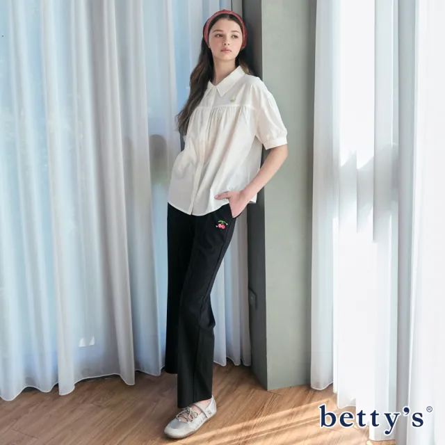 【betty’s 貝蒂思】立體車線素面長褲(共二色)