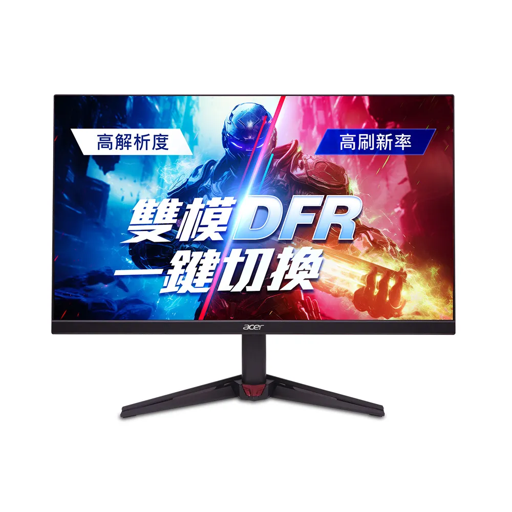 【Acer 宏碁】VG270K V4 27型 IPS 4K 16:9 160Hz雙模電競螢幕(喇叭/FreeSync/0.5ms/DFR/傾斜)